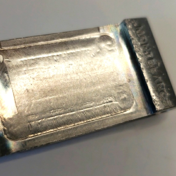 Mont Blanc Germany vintage VTG silver money clip signed with hallmark star - Picture 8 of 10